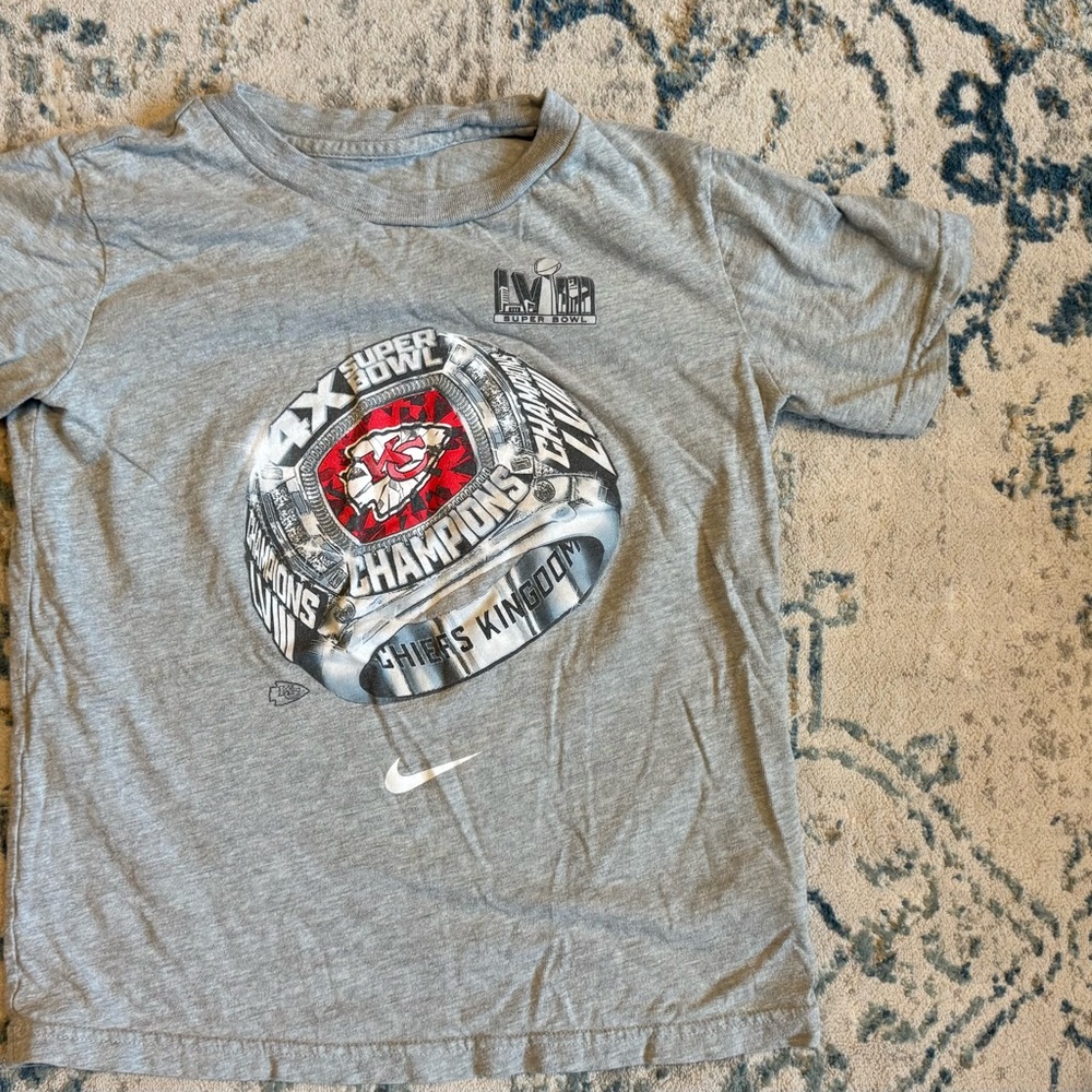 Nike Kids Gray Super Bowl Champions T-Shirt